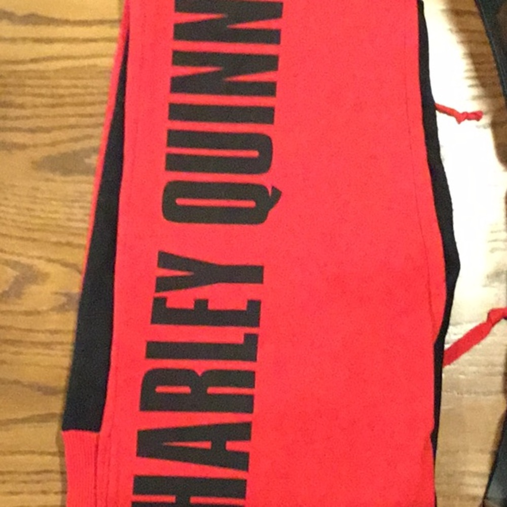Black and Red Harley Quinn pants
